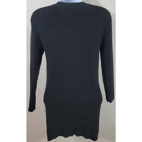 Banana Republic Black Button Up Cardigan Sweater Small Lightweight Long Sleeves - Picture 2 of 7